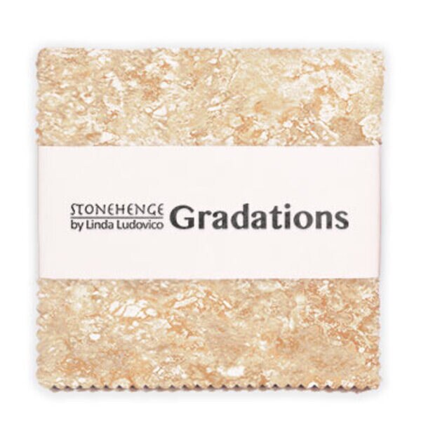 Stonehenge Gradations 5" Square Pack (Charm Pack) in Canyon by Linda Ludovico for Northcott (CGRAD42-37)