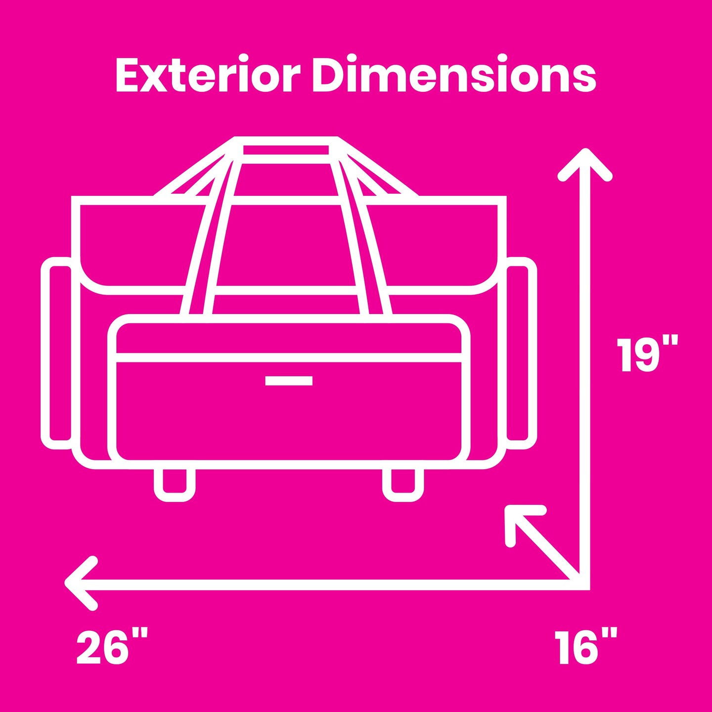 Everything Mary XXL 4 Wheel Collapsible Rolling Sewing Machine Storage Case, Purple Quilted
