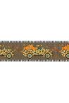 2.5&#x22; Leopard Truck Stripe Edge Ribbon: Brown (10 Yards)