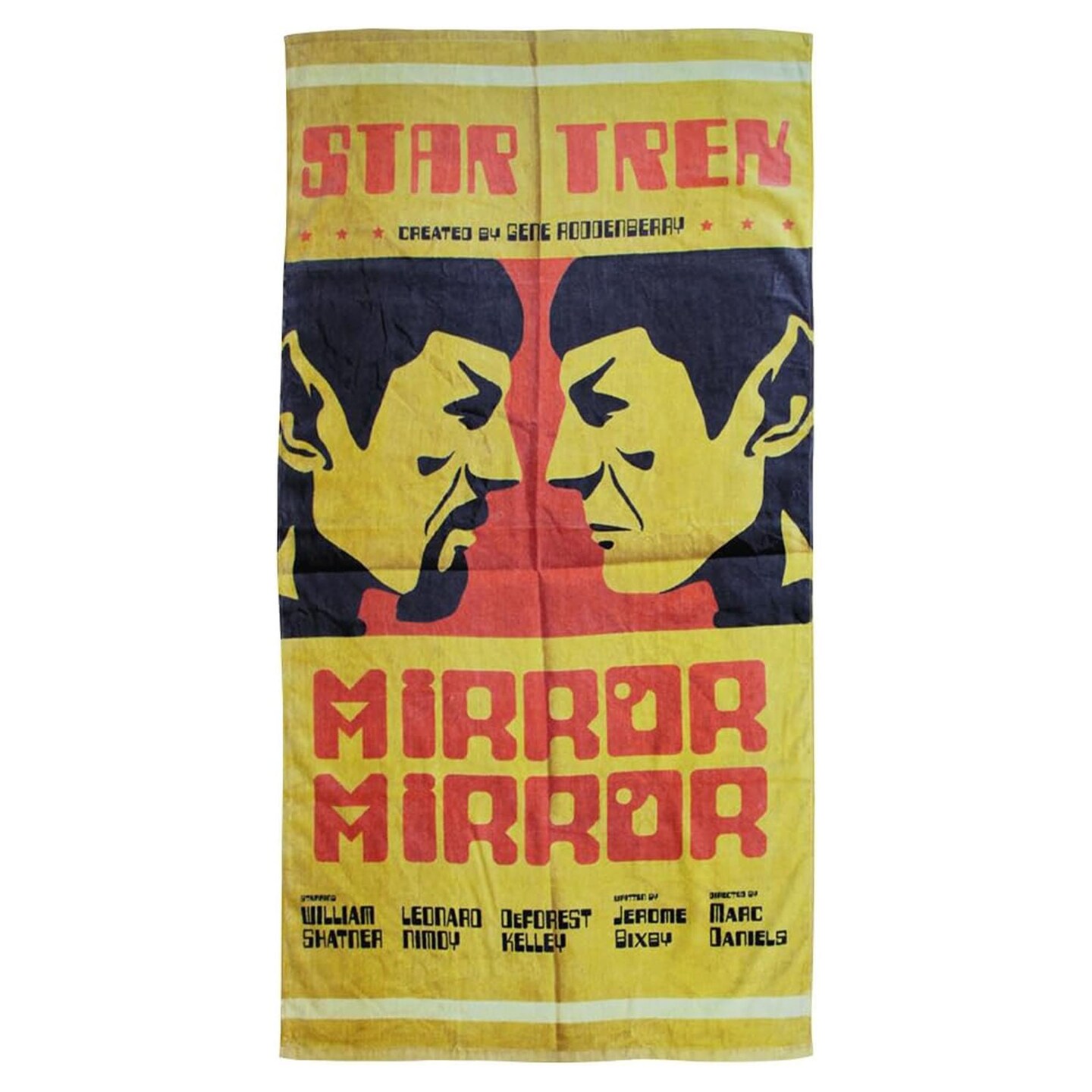 Star Trek Spock Mirror Mirror 60&#x22;x30&#x22; Beach Towel