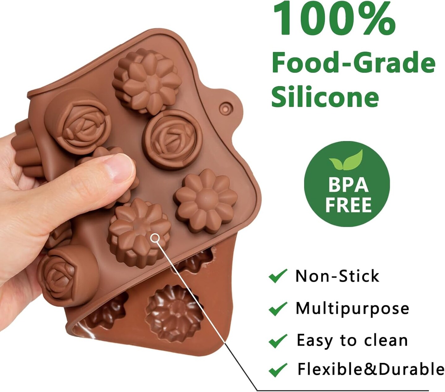 6 Pack Chocolate Molds
