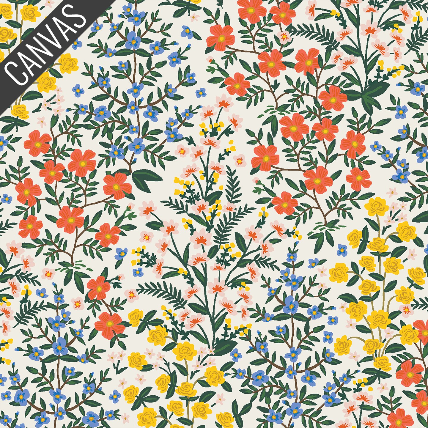 Wildwood Garden Canvas in Cream (rp705-cr5c) | Camont | Rifle Paper Co | Cotton+Steel