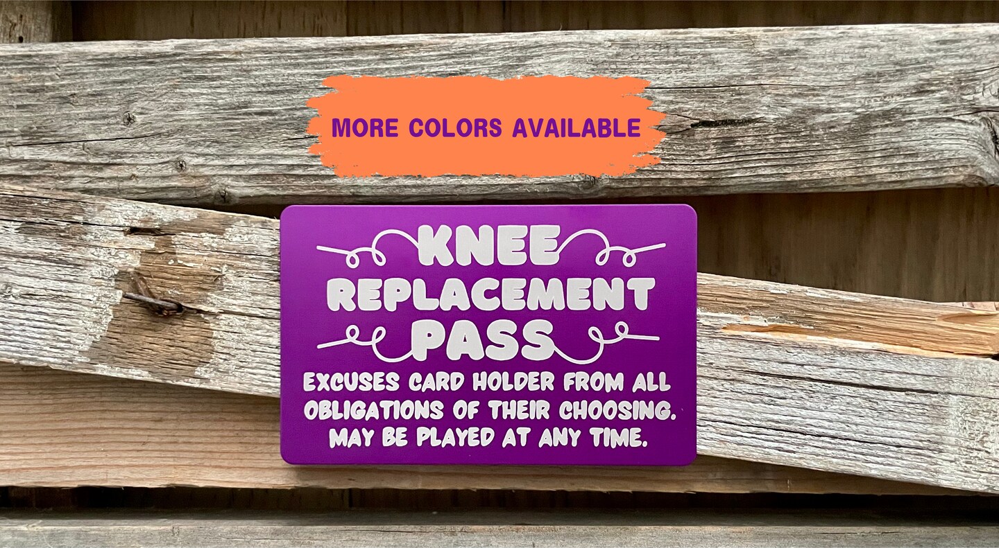 Funny Knee Surgery Get Well Card - "Take It Nice And Knee-sy" - Humorous Orthopedic Recovery Greeting For Knee Replacement Card - Joint Surgery, Hospital Recovery Gift - Hospital & Rehab Gift - View #11