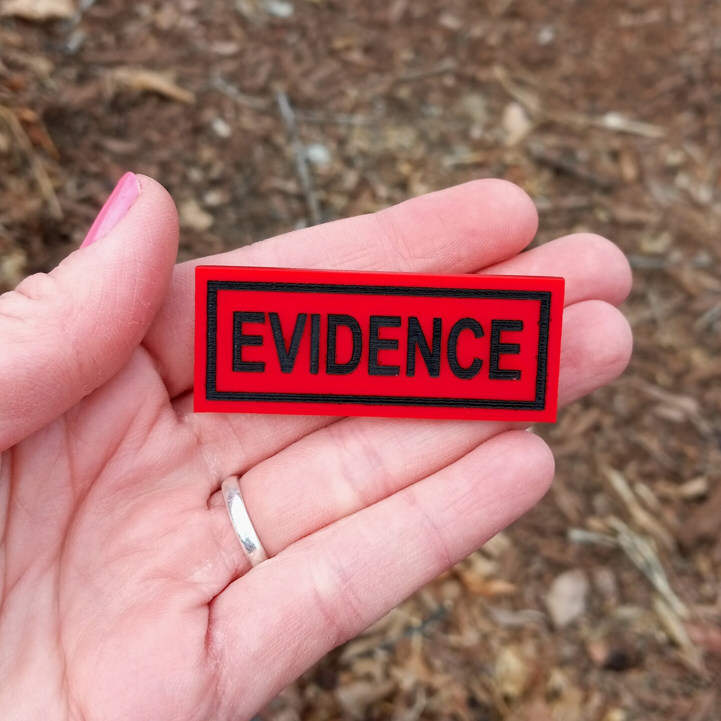 Criminologist True Crime CSI Red EVIDENCE Style Word Tie Tack Pin ...