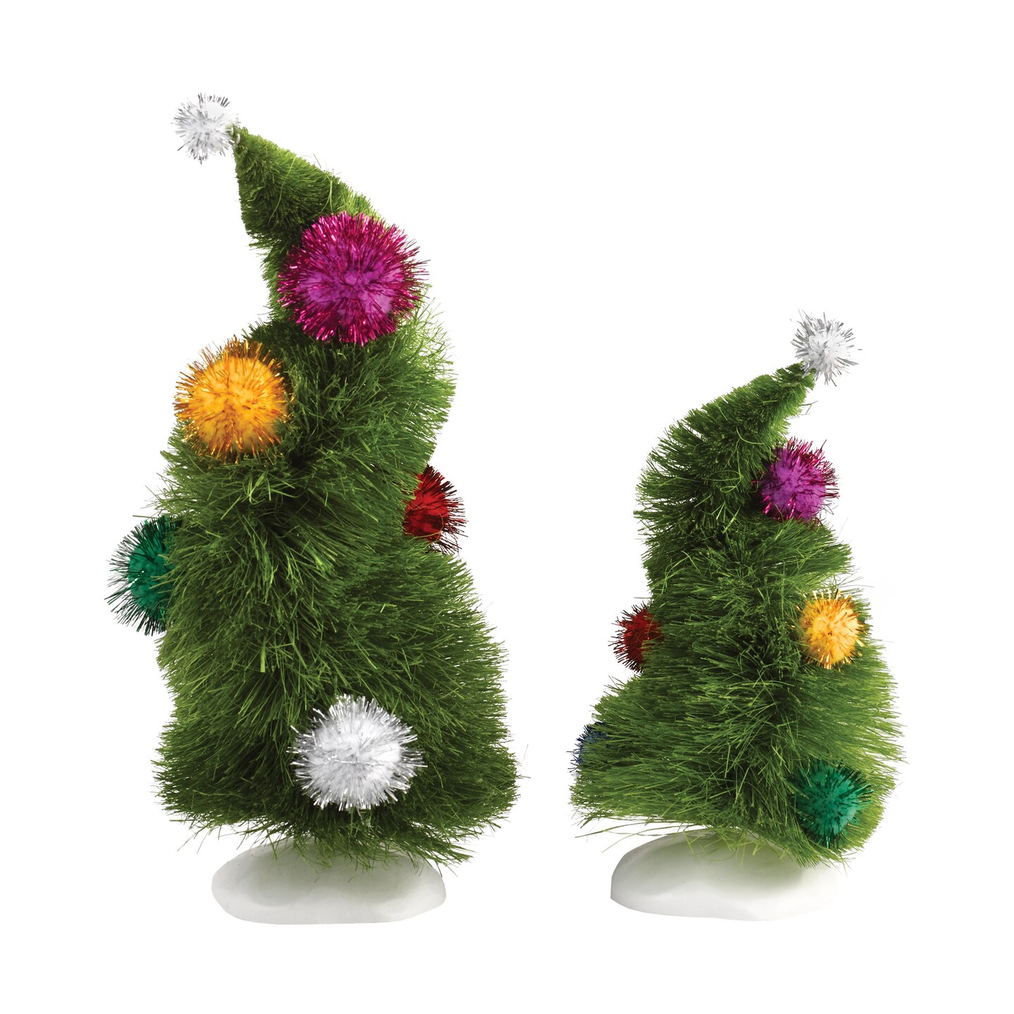 Department 56 Grinch Village Wonky Trees Decorative Accessory Set, 2 Pieces
