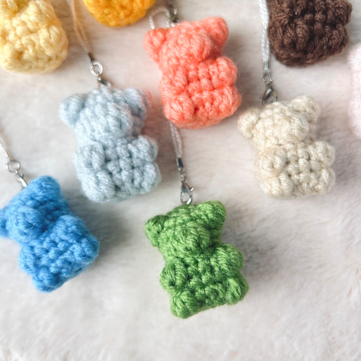 Adorable Crochet Mini Gummy Bear – Variety of Colors