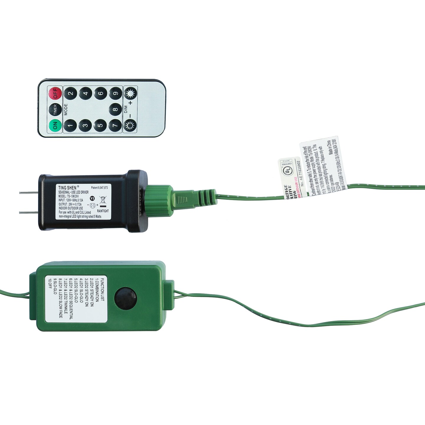 11FT/9FT/7.5FT Pre-Lit Flocked Pine Artificial Christmas Pencil Tree with LED Lights, 9 Functional Warm White/Multi-color, remote controller