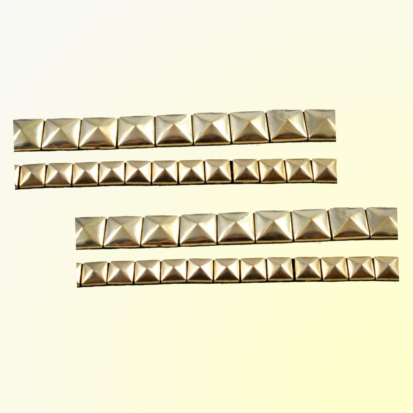1 Yard Gold Stud Iron On Tape Trim 1/2 Inch Metallic Accent Strip
