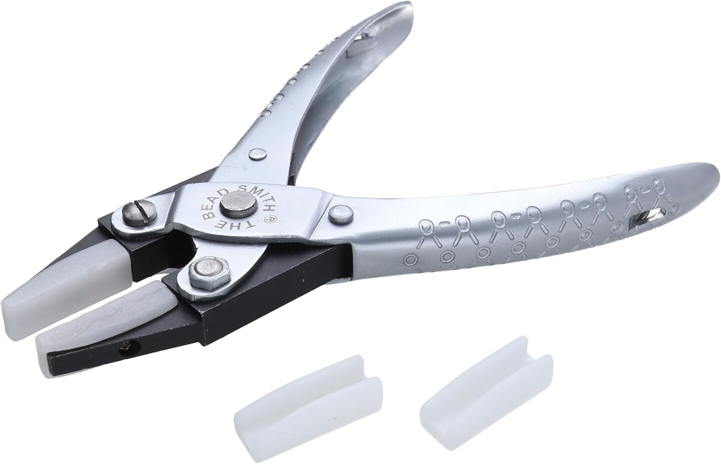 The Beadsmith Chain Nose Parallel Pliers with Spring, Flat Grip for Jewelry Making, Wirework & Repair