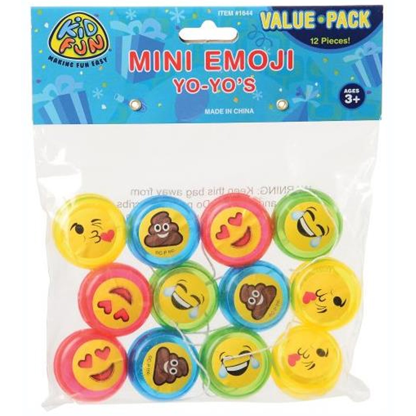 Mini Smile Yo Yos Include 12 Units