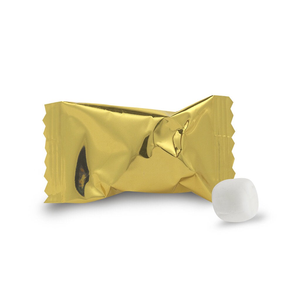 Gold Graduation Stickered Candy Mints Party Favors Individually Wrapped Buttermints Class of 2026 - 55 Pcs