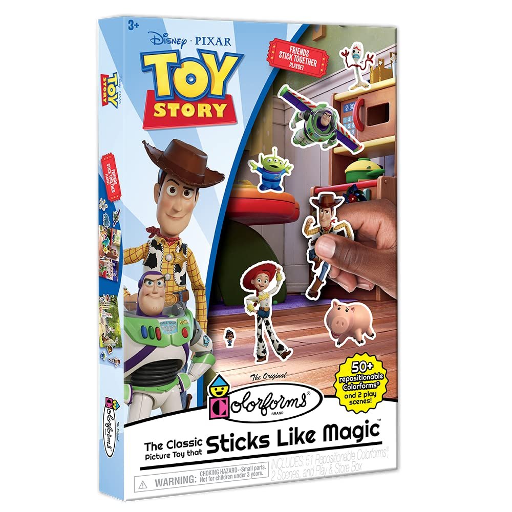 Colorforms - Disney Toy Story Box Set - Pieces Stick Like Magic - Scenes and Pieces for Storytelling Play! - Ages 3+