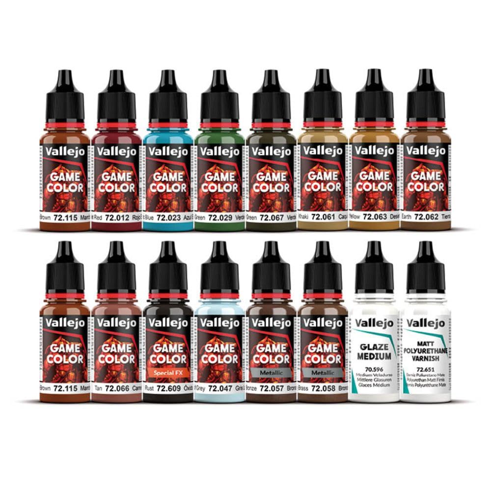 Game Color Specialist Set | Expert Set for Fantasy and Wargame Figures | 16 Bottles x 18 ml (0.60 fl.oz.)
