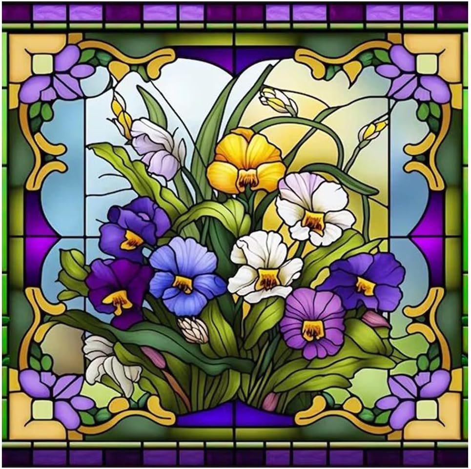 5D DIY Orchid Diamond Art Kits for Beginners