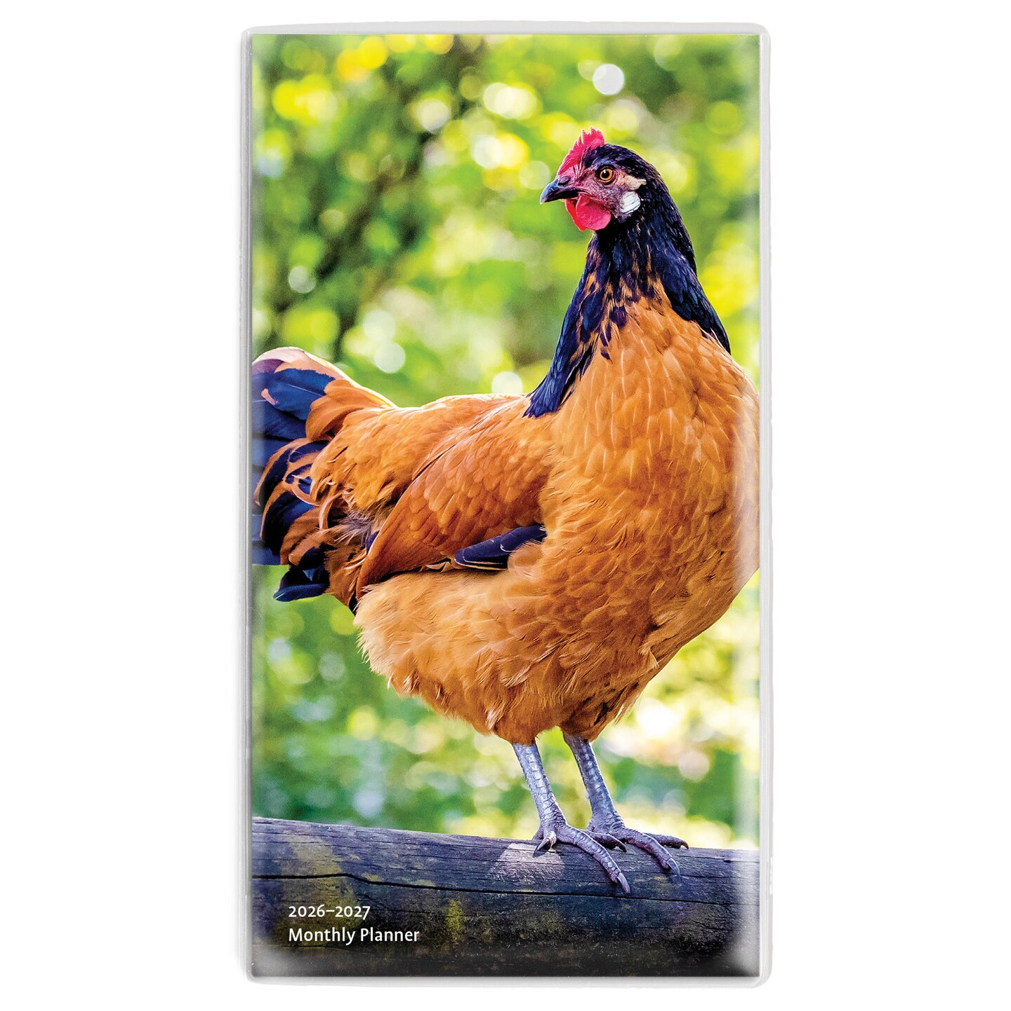 Chickens | 2026-2027 3.5 x 6.5 Inch Two Year Monthly Pocket Planner Calendar