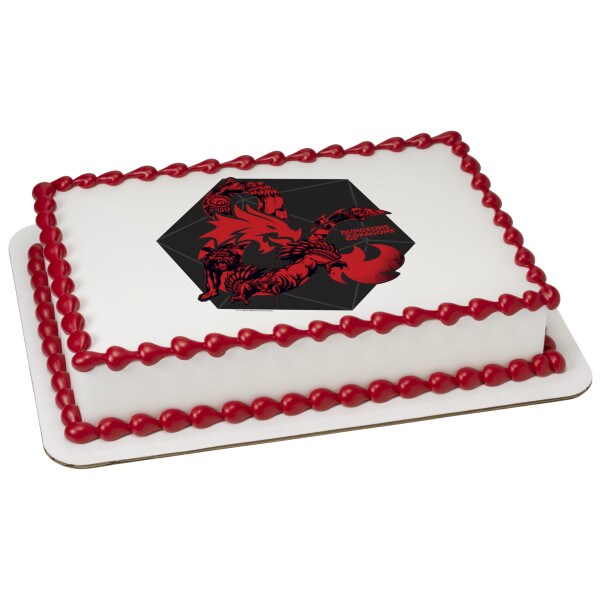 Dungeons & Dragons Endless Adventures Edible Cake Topper Image 1/4 sheet