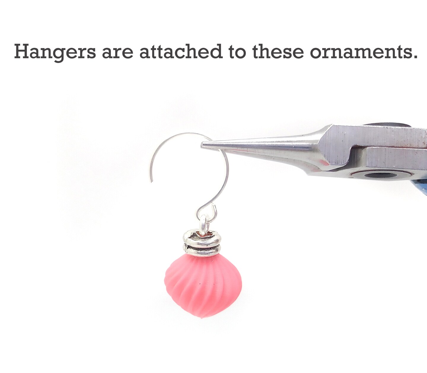 Miniature Ornaments in Bright Neon Colors, 8 pc Mix with Hangers, for Tiny Christmas Trees, Adorabilities