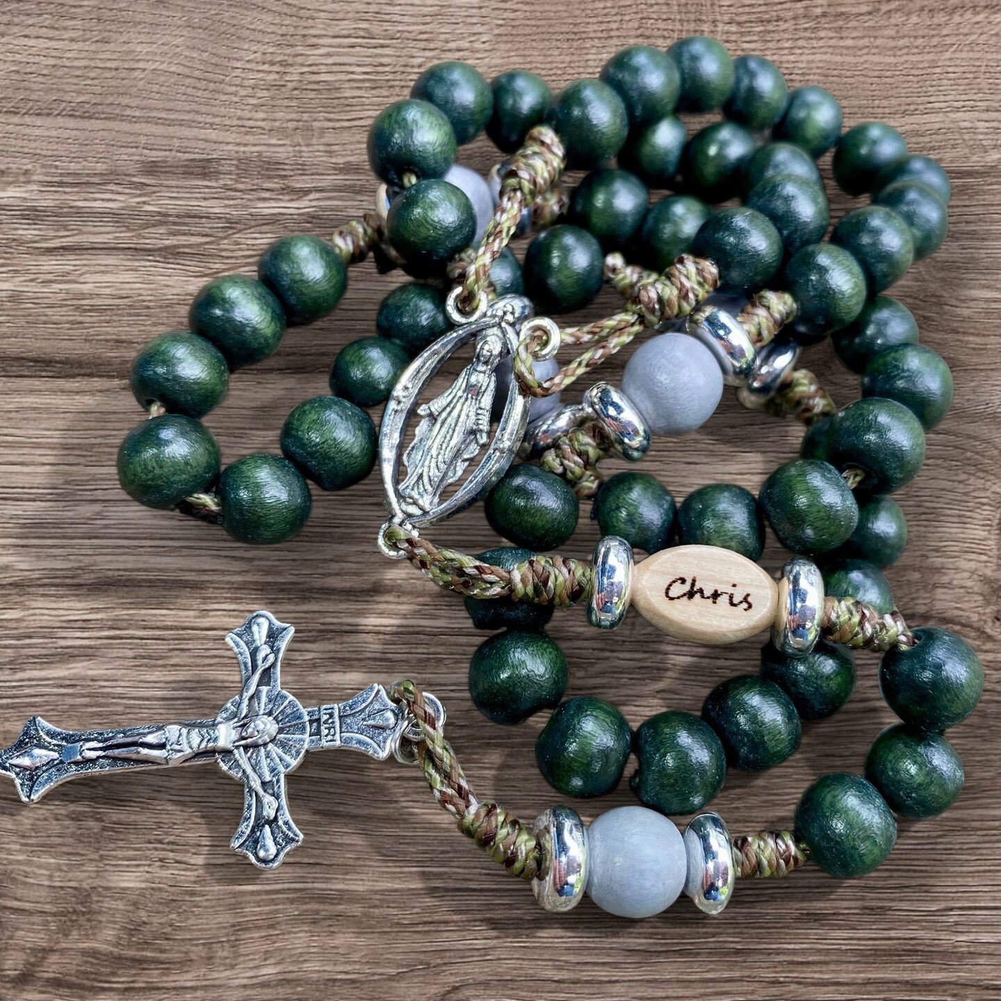 Catholic Rosary Emerald Green Rosary. Baptism, top communion rosary confirmation rosary, Rosary for women