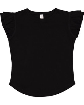 Rabbit Skins® Toddler Flutter Sleeve T-Shirt