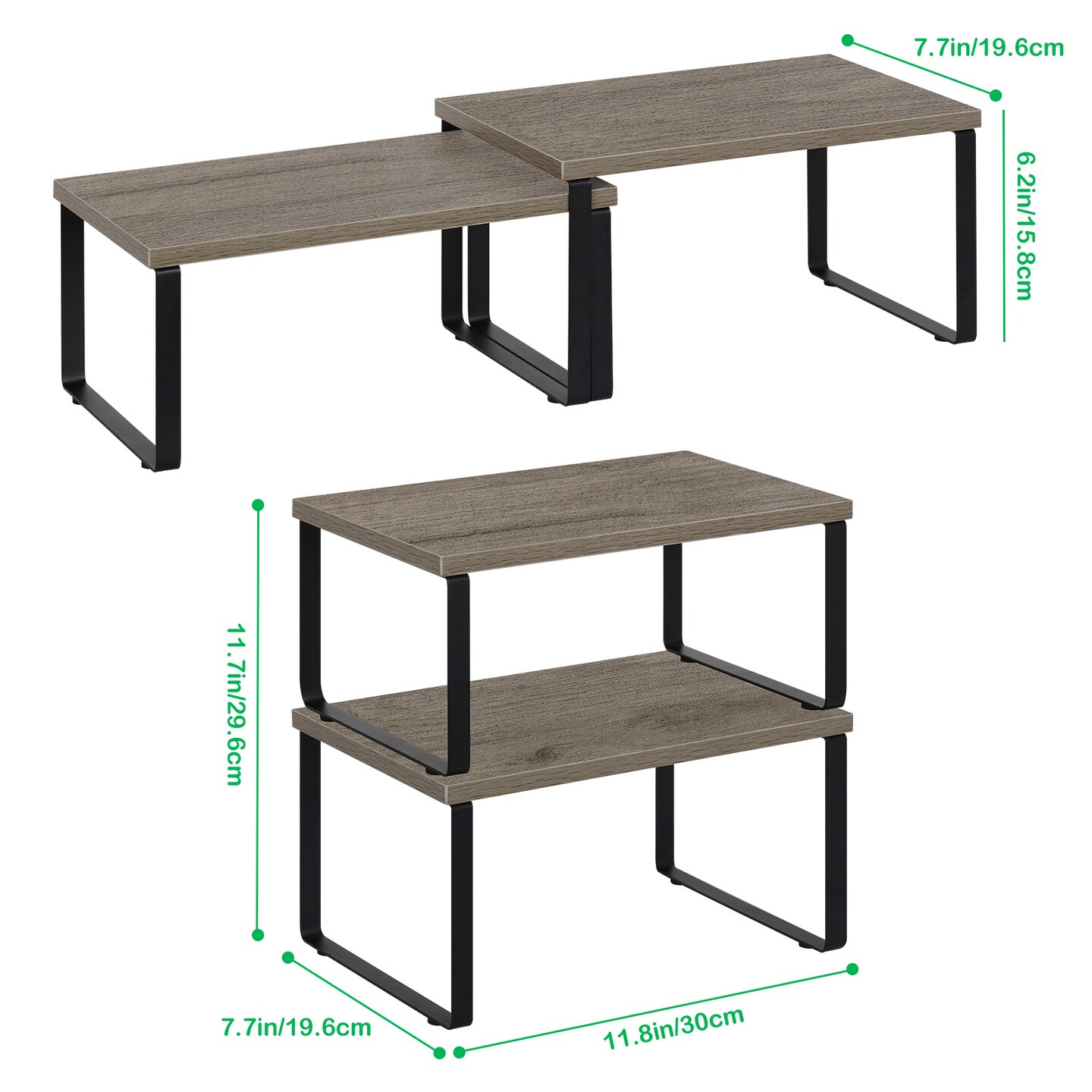 Wooden Spice Rack 4pcs