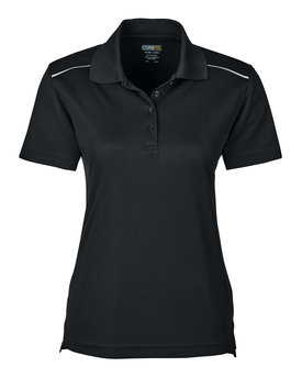 CORE365® Ladies Radiant Performance Pique Polo with Reflective Piping