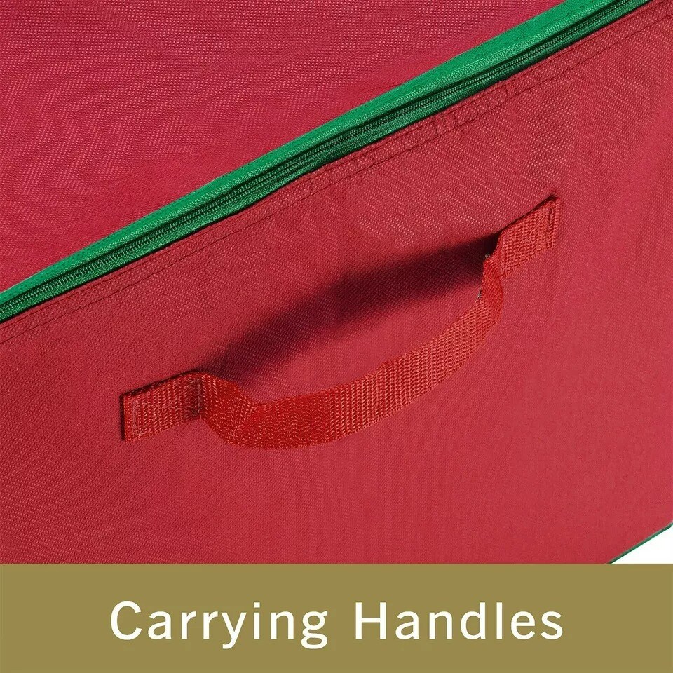 Christmas Ornament Storage Chest Holds 75 Balls w/Dividers Stackable 16 Inches