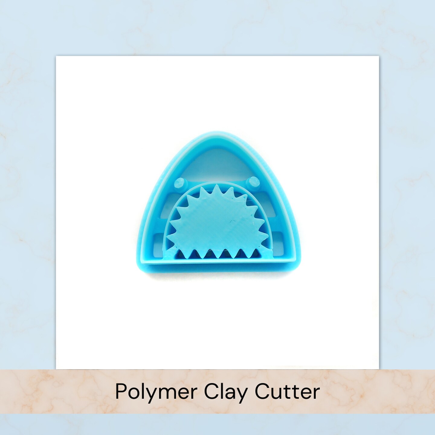 Shark Head Clay Cutter, Animal Shape for Polymer Clay, 1 inch tall, Adorabilities