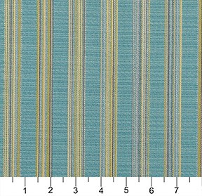Upholstery Fabric - Aqua/Teal, Gold/Yellow Contemporary, Stripe Upholstery Fabric 54 Inches"