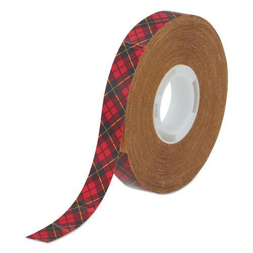 Scotch 0.5 in. x 36 yds ATG Adhesive Permanent Transfer Tape, Holds Up to 0.5 lbs. - Clear (1-Roll)