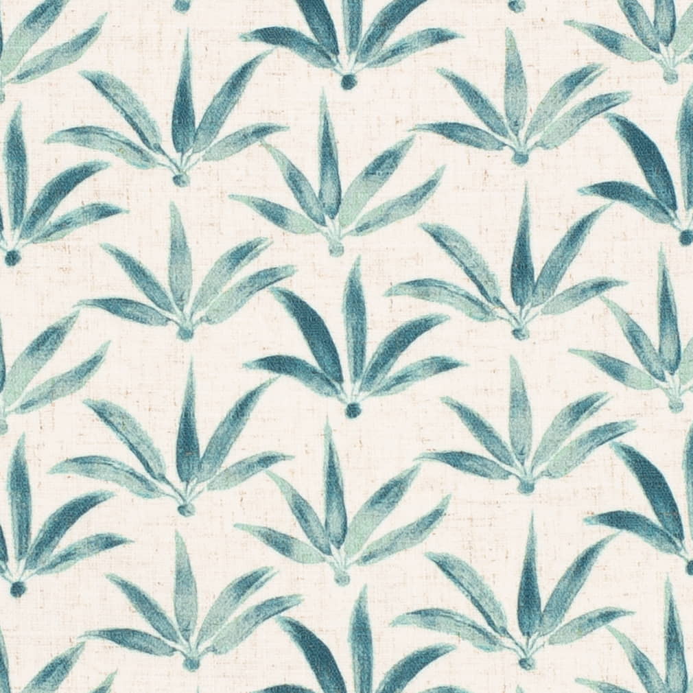 Upholstery Fabric - Aqua & Teal Abstract & Geometric,Leaves Upholstery Fabric 54 Inches"