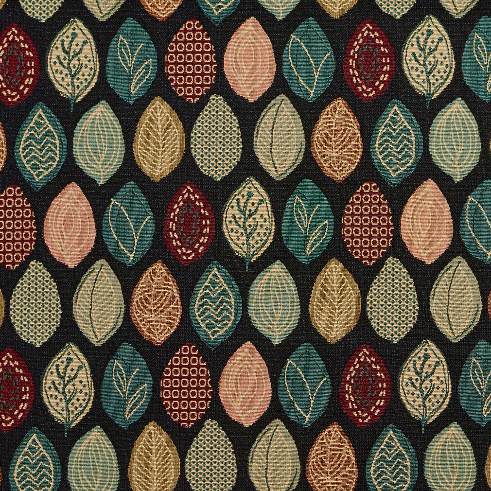 Upholstery Fabric - Aqua & Teal,Black Abstract & Geometric,Leaves Upholstery Fabric 54 Inches"
