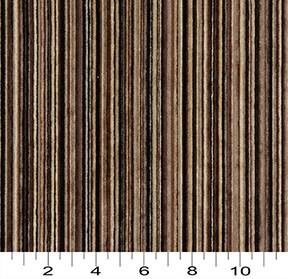 Cocoa - Black,Brown Small Scale,Stripe Upholstery Fabric 54 Inches"