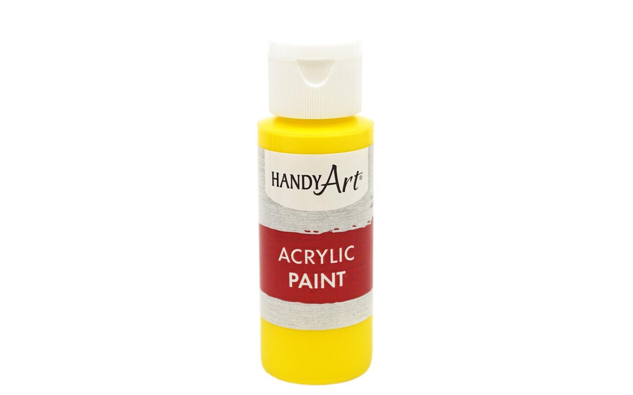 Handy Art® Student Acrylic Paint 8 oz – Yellow | Bright, Non-Toxic Paint for Classrooms, Crafts & Canvas Art