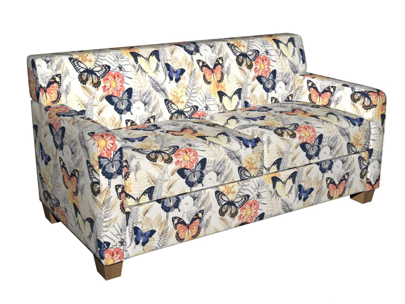 Upholstery Fabric - Coral &#x26; Peach Floral,Tropical &#x26; Botanical Upholstery Fabric 54 Inches&#x22;