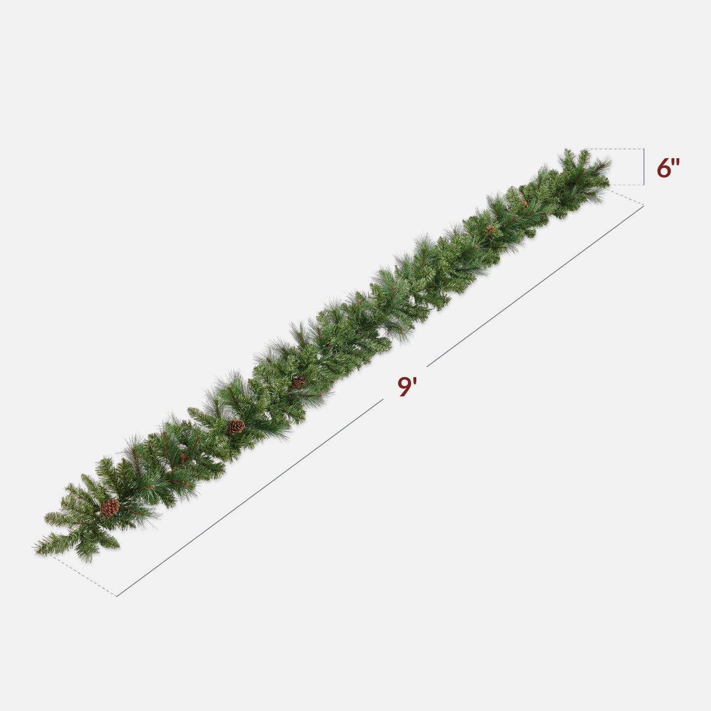 Best Choice Products 9Ft Pre-Lit Christmas Garland W/ 2-In-1 Led Lights