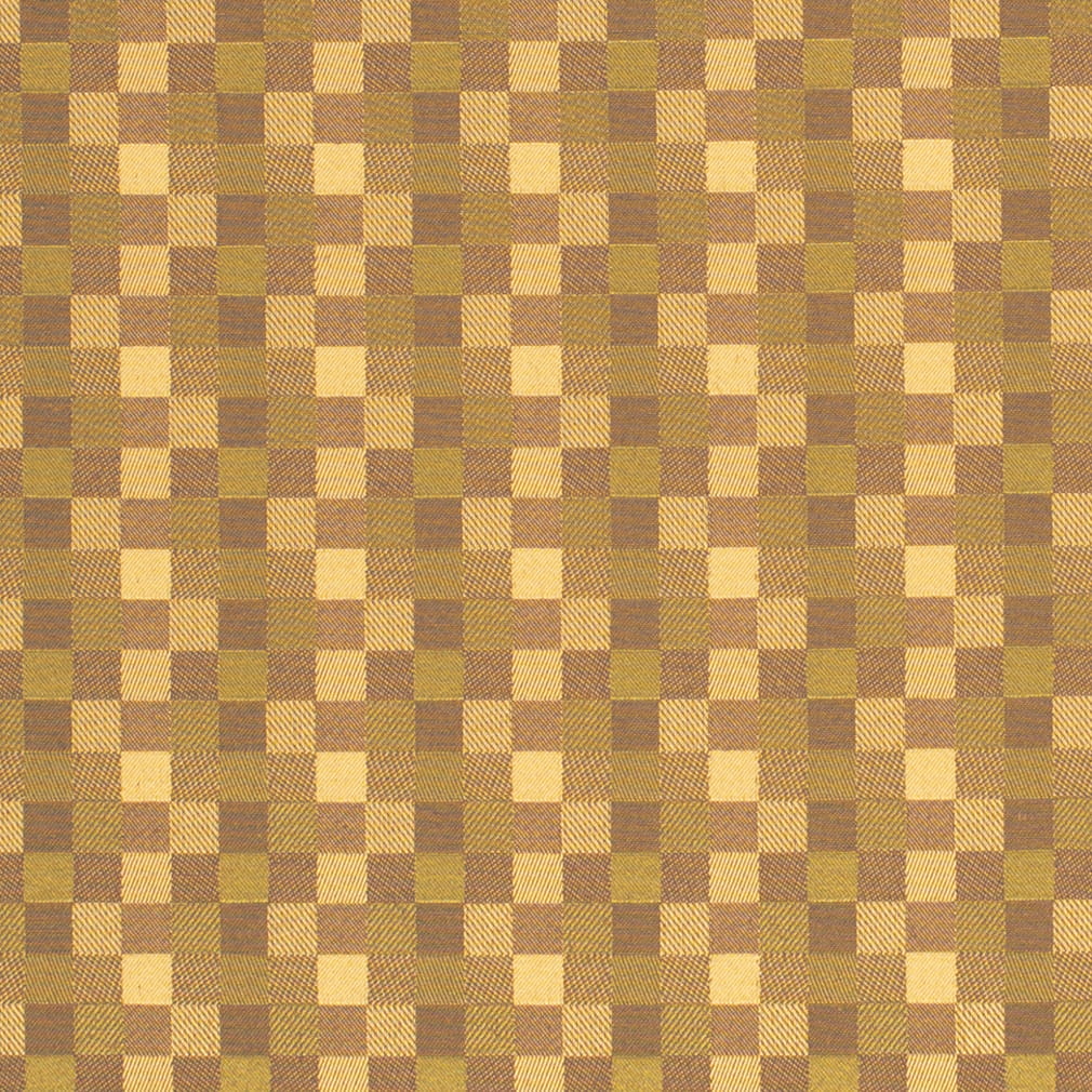 Olive - Green Check Houndstooth,small Scale Upholstery Fabric 54 Inches"