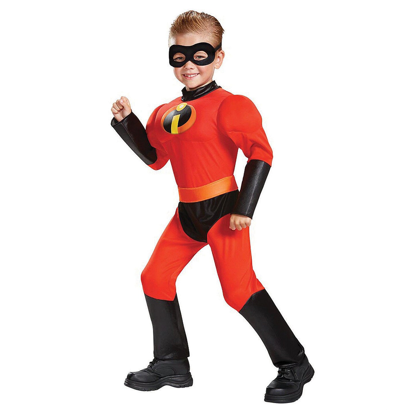 Dash Toddler Classic Muscle Costume Incredibles Jumpsuit with Eye Mask