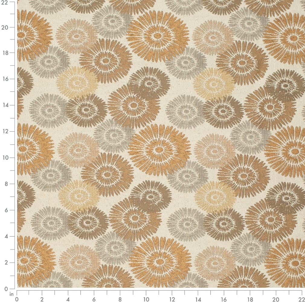Latte - Brown Abstract  Geometric Upholstery Fabric 54 Inches&#x22;