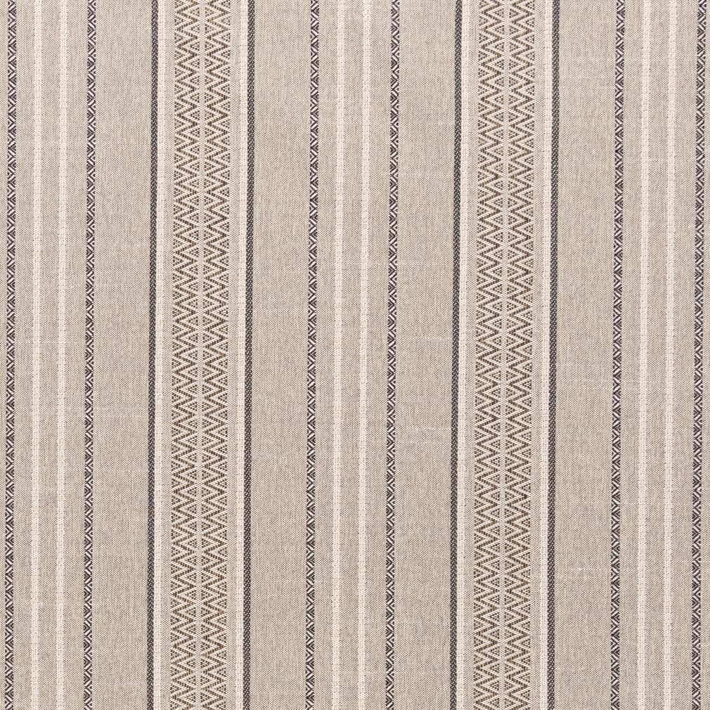 Upholstery Fabric - Beige & Taupe Stripe Upholstery Fabric 54 Inches"