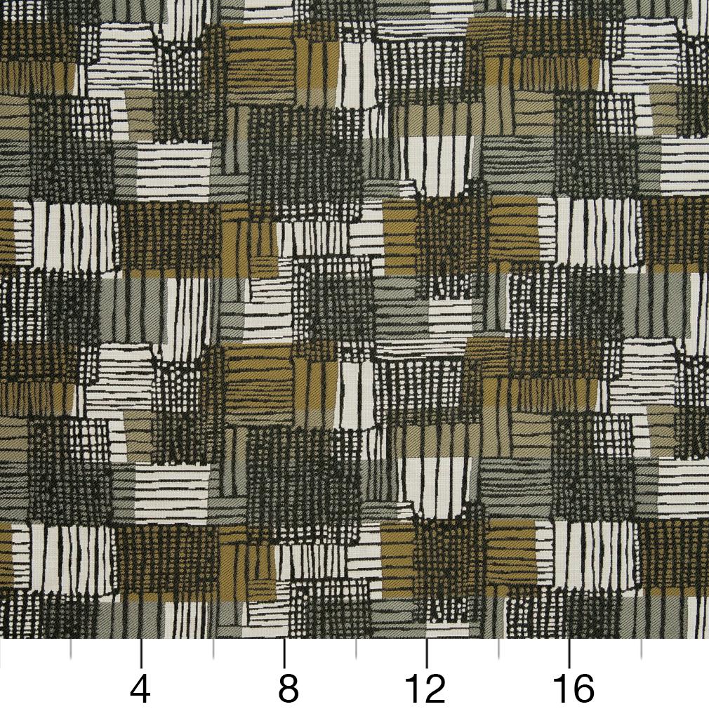 Upholstery Fabric - Black,Gold &#x26; Yellow,Grey &#x26; Silver Abstract &#x26; Geometric Upholstery Fabric 54 Inches&#x22;