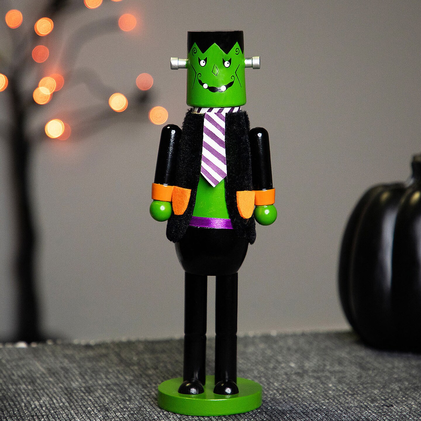 Frankensteins Monster Halloween Nutcracker Decorative Gothic Figurine for Spooky Display 10.5 Inches