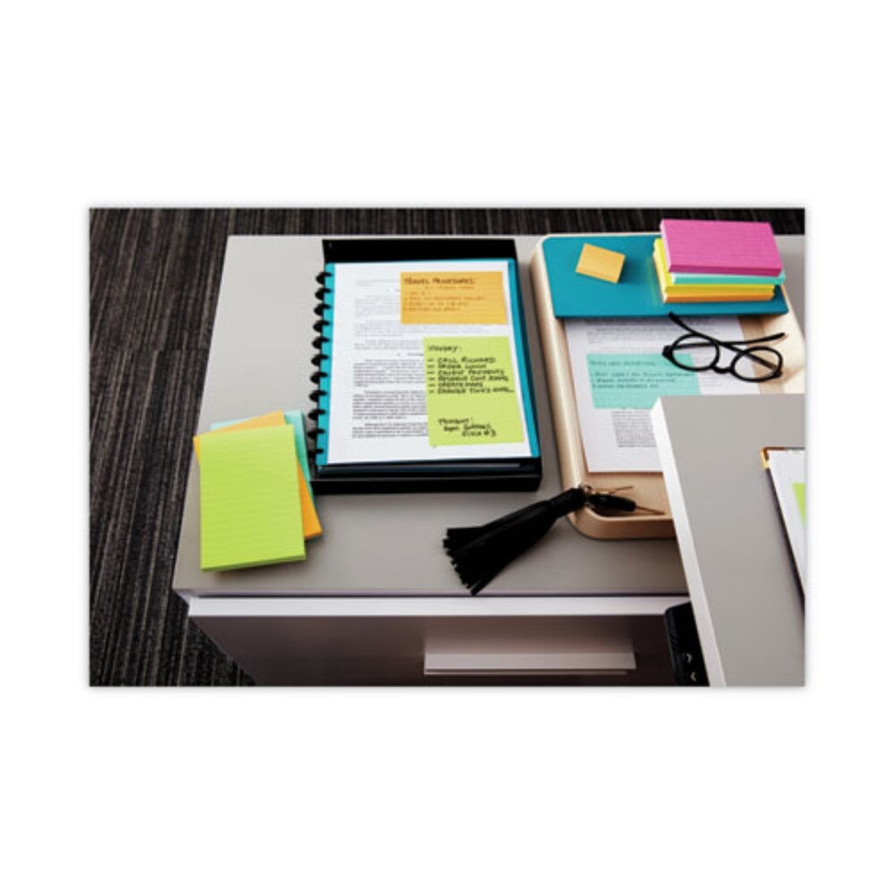 Post-it Notes 3 in. x 5 in. Original Pads - Floral Fantasy Collection (100-Sheets/Pad, 5-Pads/Pack)