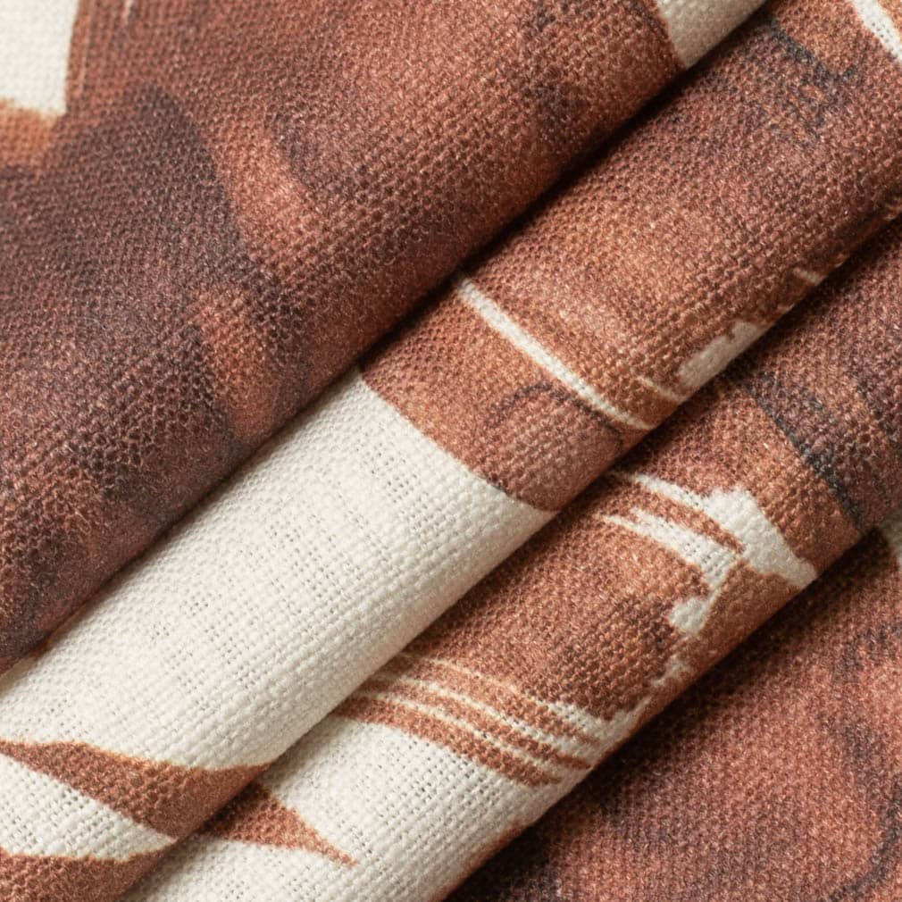 Upholstery Fabric - Red & Burgundy Floral Upholstery Fabric 54 Inches"