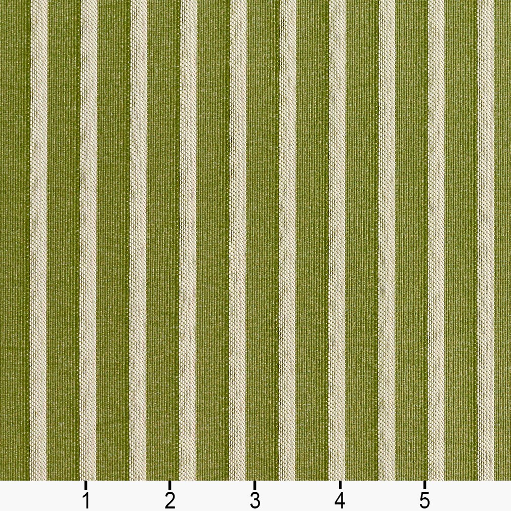 Fern/Stripe - Green Stripe Upholstery Fabric 54 Inches&#x22;