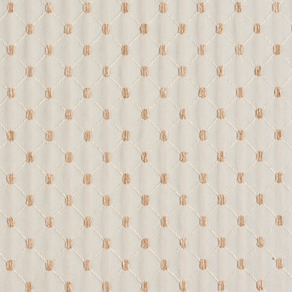 Oyster/Diamond - White & Ivory Diamonds,Small Scale Upholstery Fabric 54 Inches"