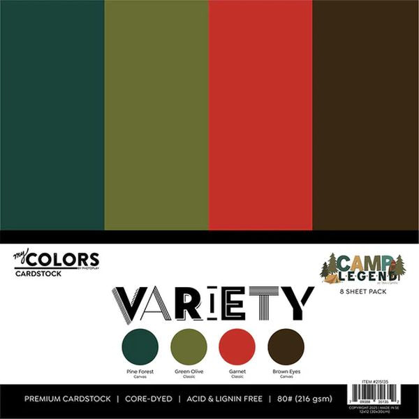 Photoplay Camping Legend Variety Pack, 8 sheets