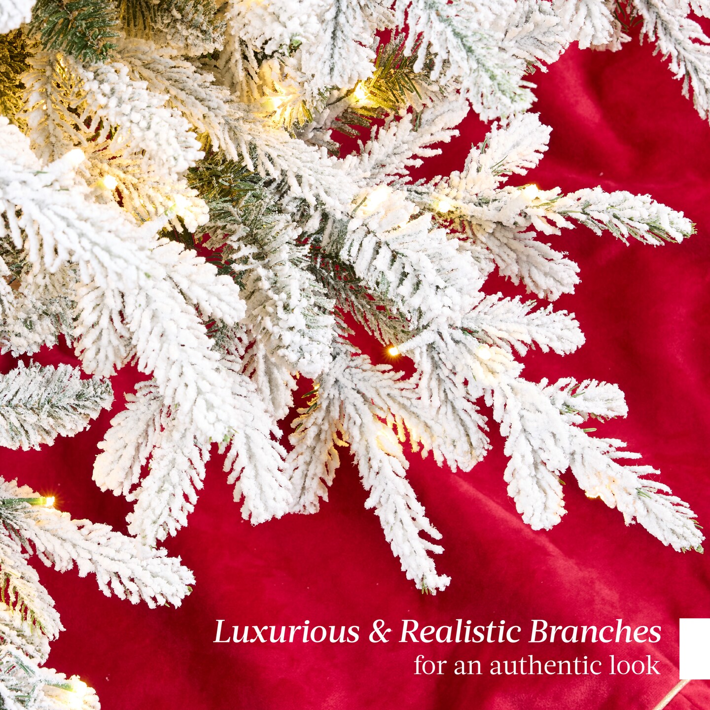 Best Choice Products Pre-Lit Flocked Full Aspen Noble Fir Christmas Tree w/ 2-in-1 Twinkling Micro LED Lights