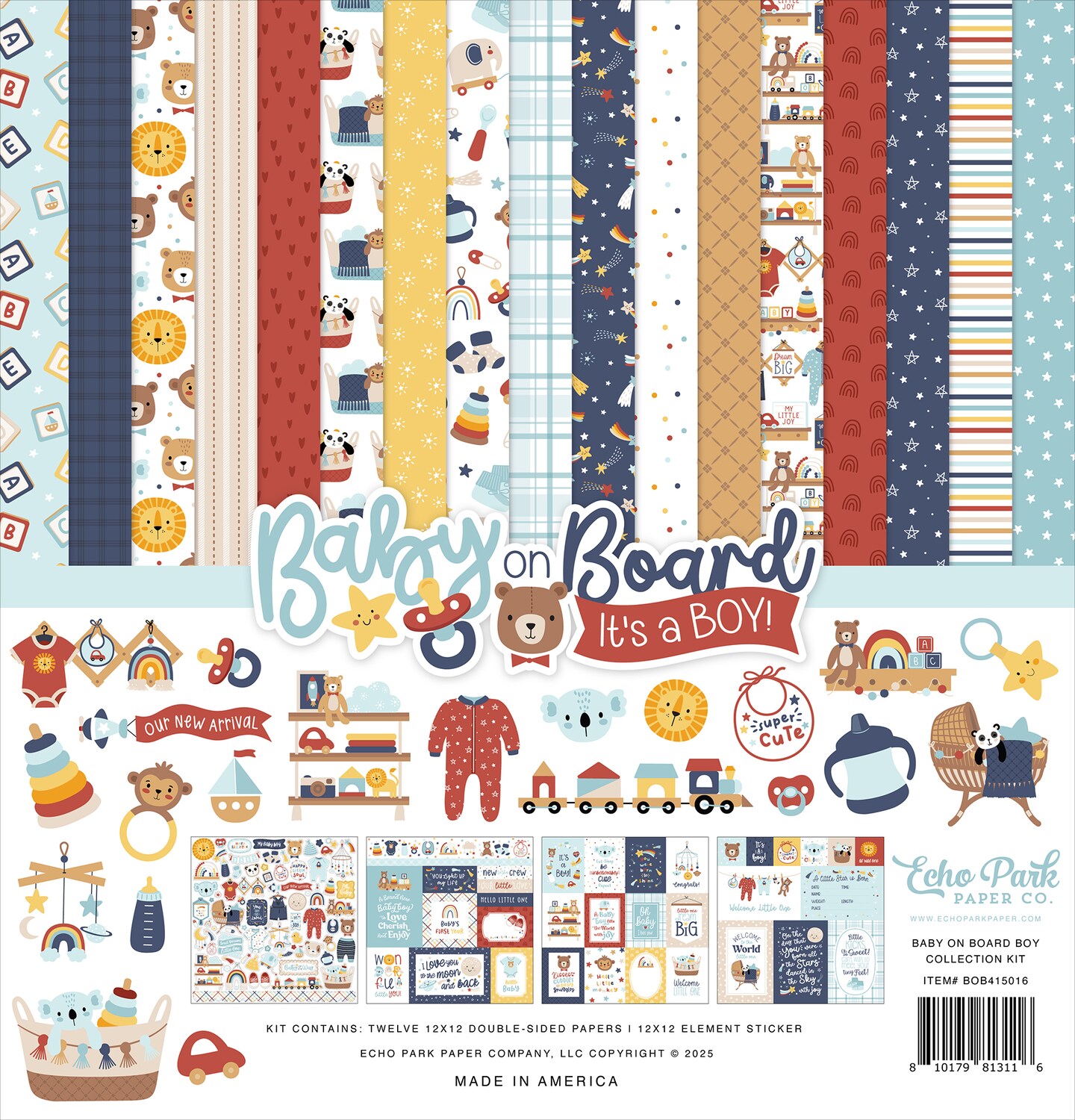 Baby On Board - Boy Collection Kit