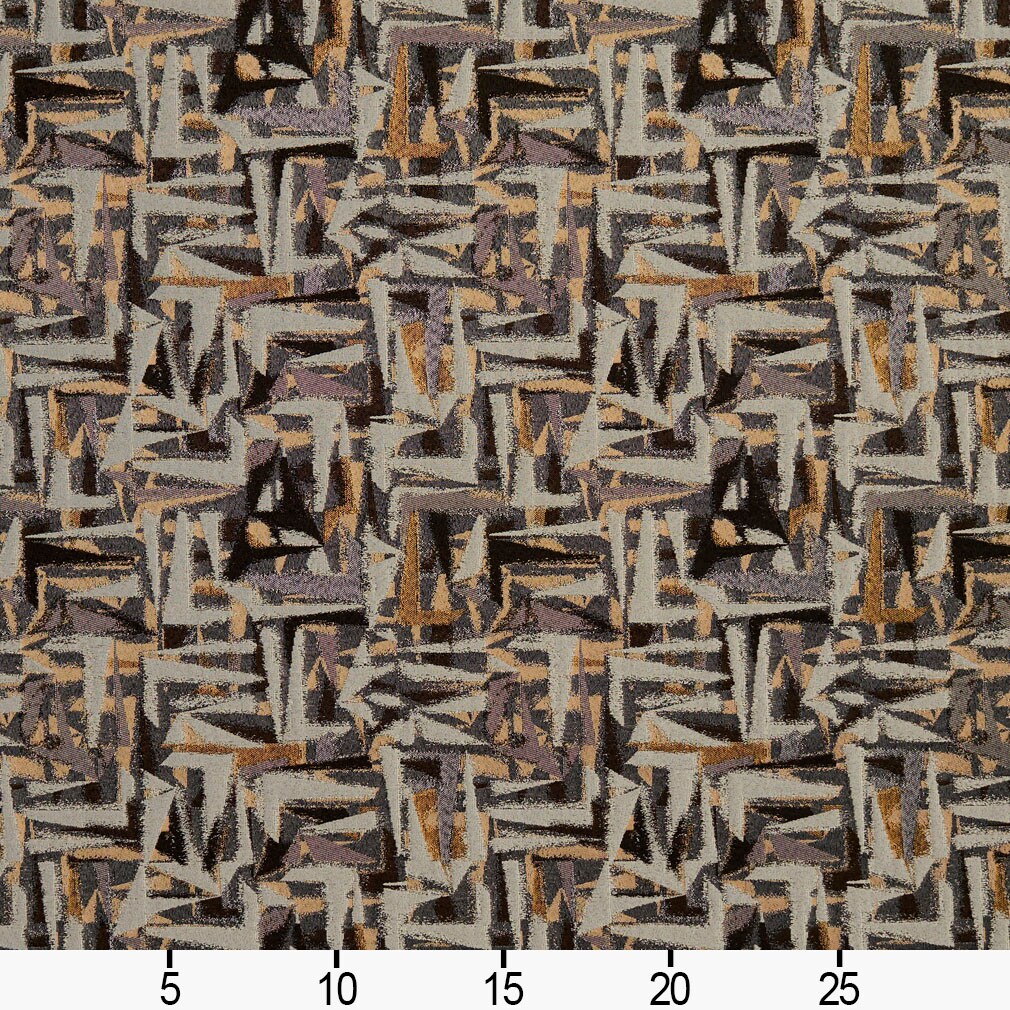 Curry/Abstract - Black,Brown Abstract &#x26; Geometric Upholstery Fabric 54 Inches&#x22;