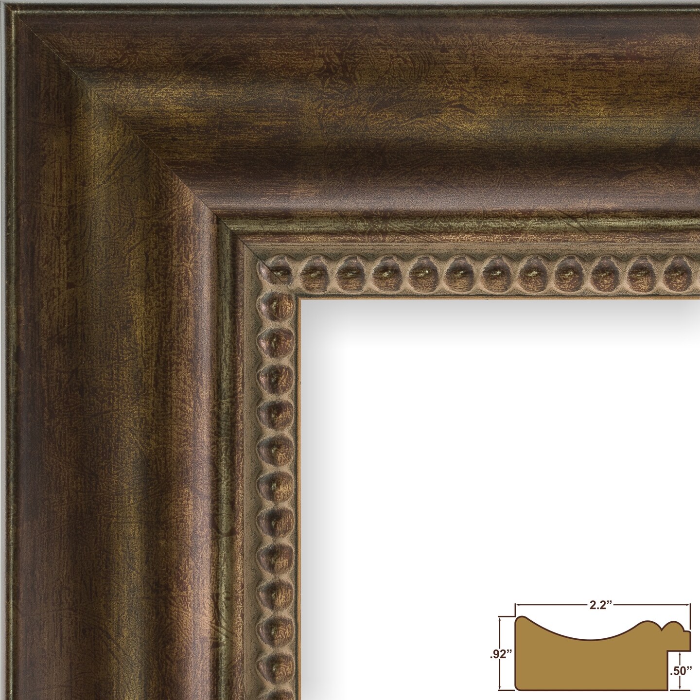 18x24 Picture Frame, Impression 2.25 Inch Wood Moulding, Wall Display Frame for Art, Posters, or Photos by wallsthatspeak